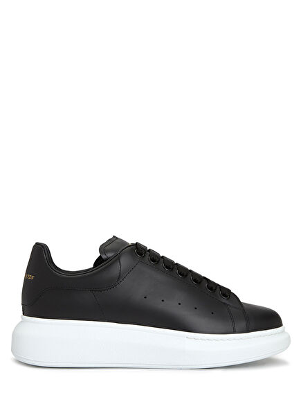 Oversize Siyah Kadın Deri Sneaker