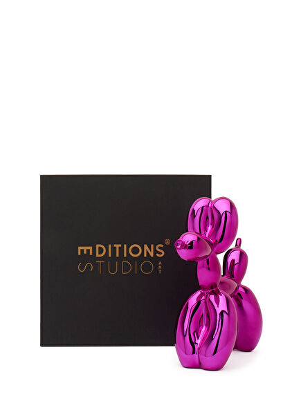 Jeff Koons Balloon Dog Pembe Heykel