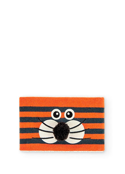 Orange Unisex Baby Scarf