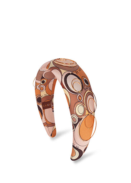 Cycle Loretha Headband Brown Satin Women's Hair Accessory