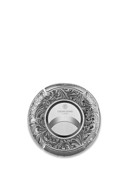 Round Model Silver 66 Ring Metal Cigar Cutter