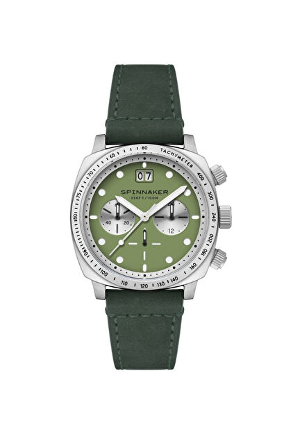 SP-5068-09 Green Leather Men's Watch
