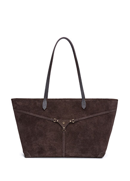 Bella Mini Brown Women's Suede Shoulder Bag