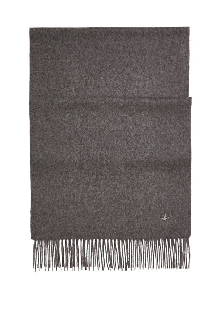 Grey Tassels Men's Cashmere Scarf