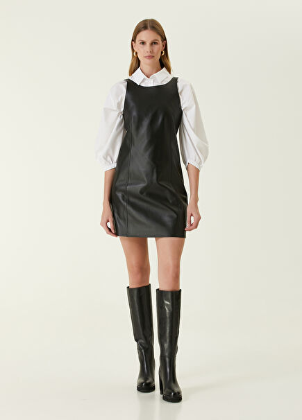 Black Mini Leather Dress