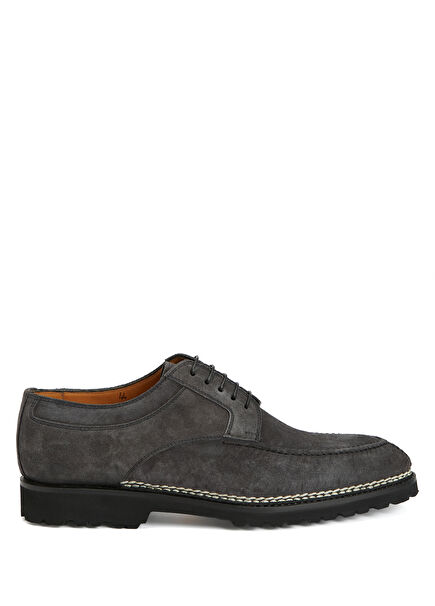 Dark Grey Men's Leather Shoes