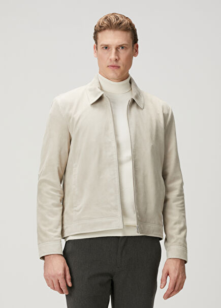Wani Beige Suede Coat