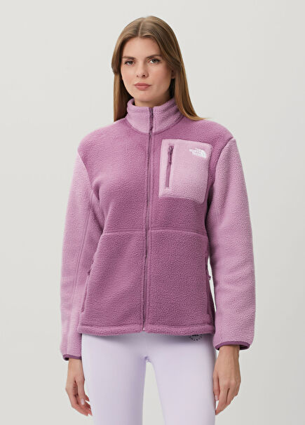 Yumiori Purple Full-Length Zip Fleece Jacket
