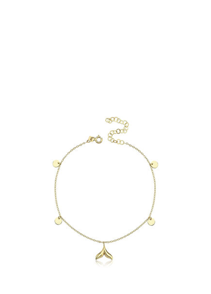 Fin Pul 14 Ayar Altın Kadın Halhal