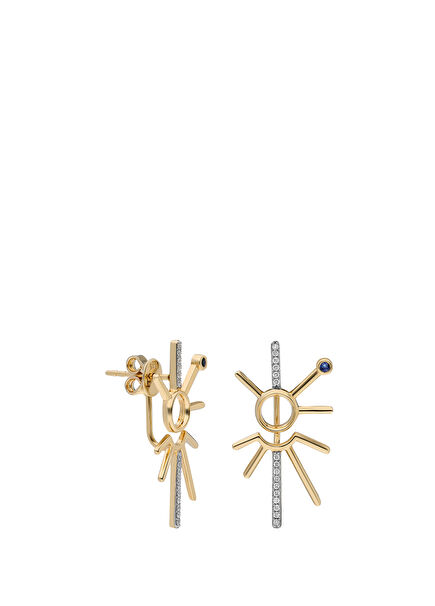 Buenos Dias Women's Gold Earrings