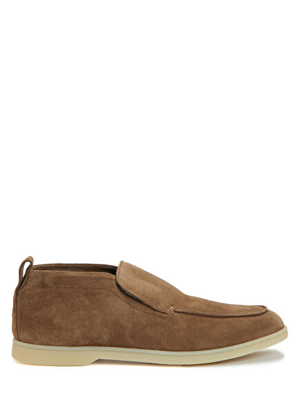 Beige Men's Suede Loafer