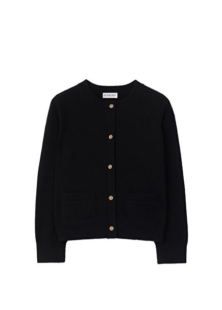 Aılsa Black Unisex Children's Cardigan