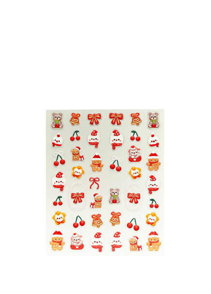Bell Yılbaşı Temalı Çocuk Tırnak Sticker