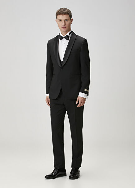 Black Vest Wool Tuxedo