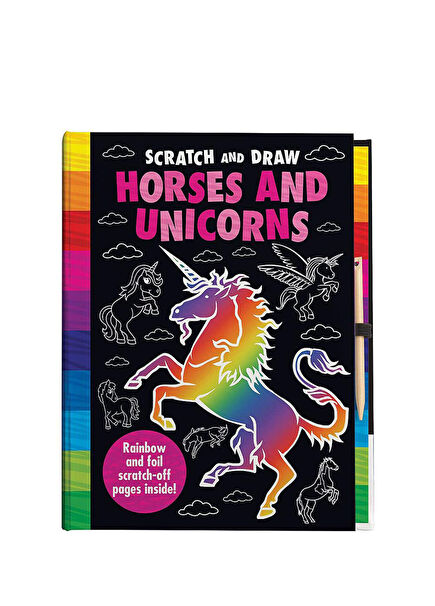 Scratch and Draw Unicorns and Horses too Çocuk Yabancı Dil Aktivite Kitabı