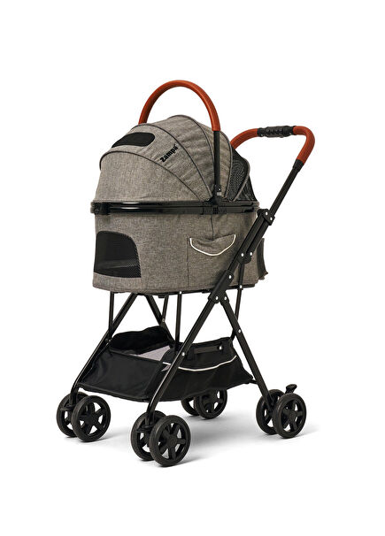 Bottas Grey Cat and Dog Transport Trolley