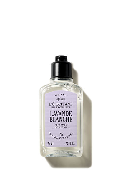 Lavande Blanche White Lavender Extract Travel Size Perfumed Shower Gel 75 ml