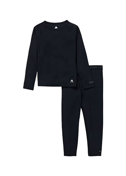 Toddlers' Lightweight Base Layer Siyah Alt Üst Unisex Çocuk Içlik