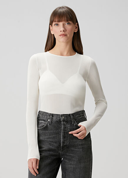 White Transparent Knitwear