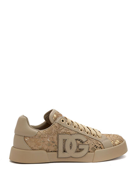 Portofino Sand Lace Garnished Women's Sneakers