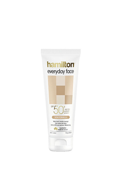 Everyday Face SPF50+ Cream Daily Face Sunscreen Cream for Sensitive and Oily Skin 75 gr