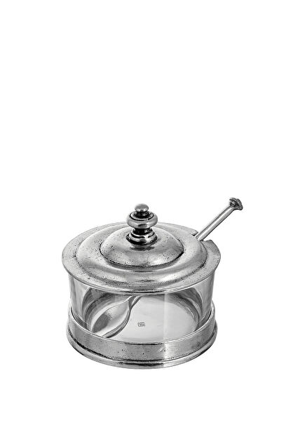 Tin Glass Jam Holder