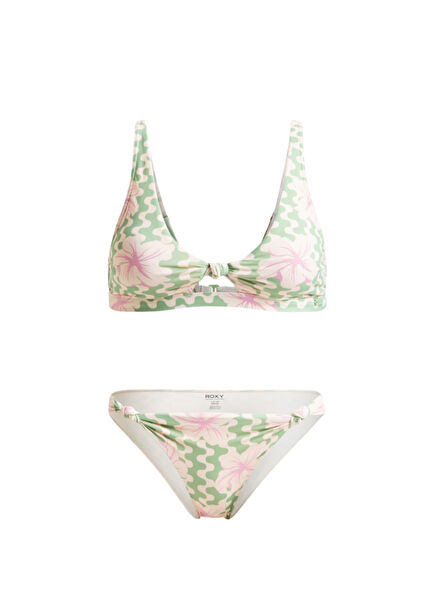 Hibiscus Daze Elongated Tri Renkli Kadın Bikini Takımı