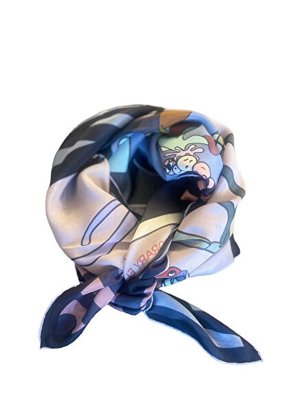 Be A Mermaid Blue Womens Silk Scarf