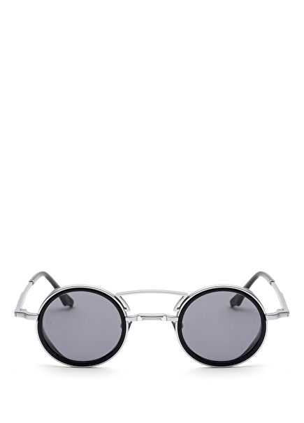 Holborn Silver Black Titanium Unisex Sunglasses