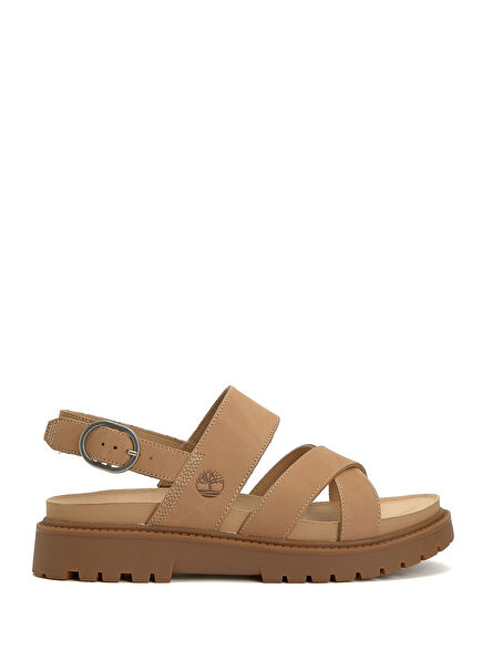 Clairemont Way Dark Beige Women's Leather Sandals