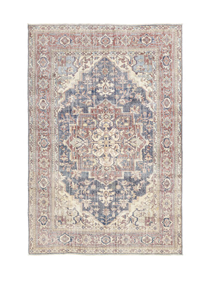 Satu Rustic Patterned Hand Woven Carpet 229 x 348 cm