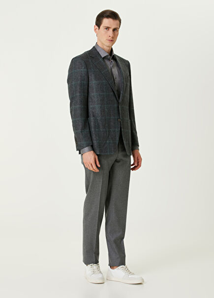 Light Grey Wool Trousers