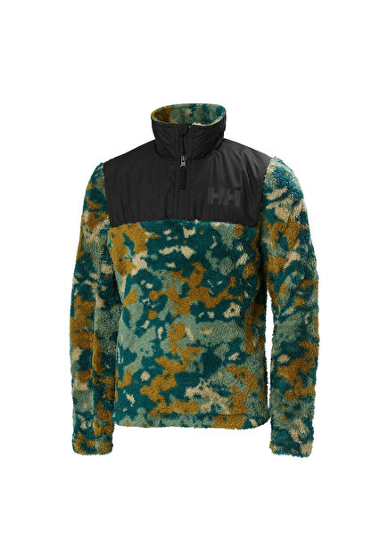 JR Champ 1/2 Patterned Khaki Unisex Kids Fleece