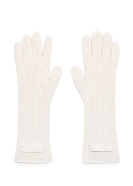 Kırık Beyaz Kadın Yün Eldiven