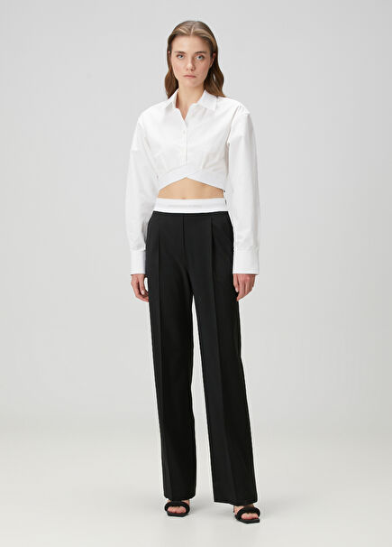 Black Wool Pants
