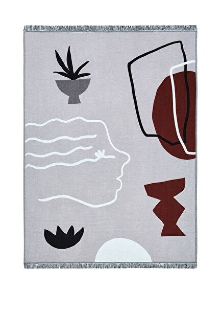 Abstract Multicoloreded Throw Blanket