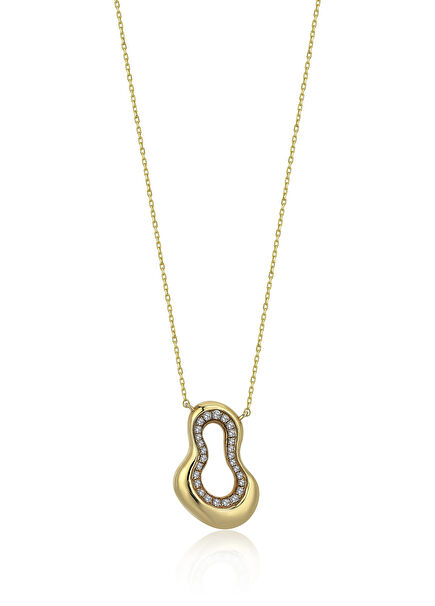 Noa 14 Ayar Altın Kadın Pırlanta Kolye