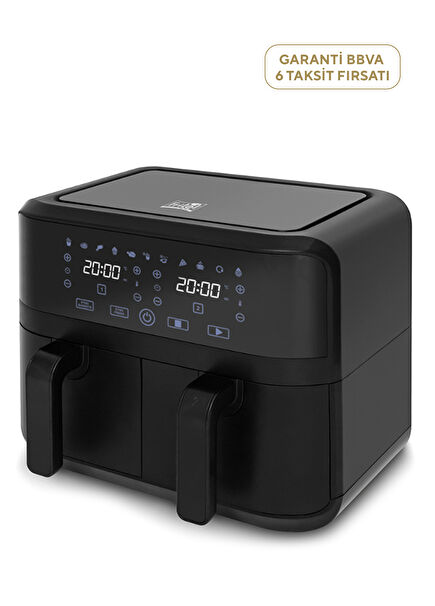 SnackTastic 8180 Duo AirFry Black Fryer