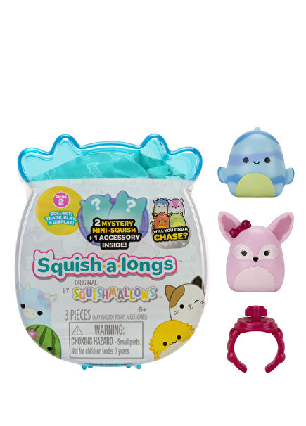 Squish-A-Longs Seri 2  2 Figürlü Yüzük Seti Süpriz Oyuncalar AL0001