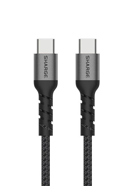 Örgülü USB-C to USB-C Hızlı Şarj Kablosu 240 W