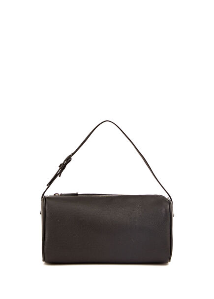 Siyah Kadın Deri Omuz Çantası