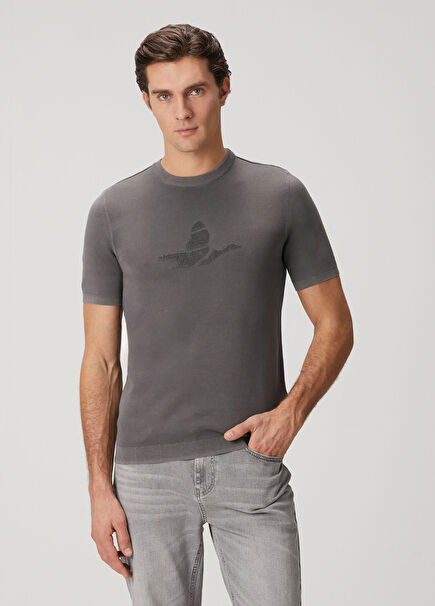 Anthracite Goose Logo T-Shirt