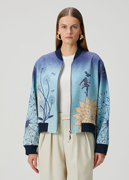 Juniper Mavi Bomber Ceket