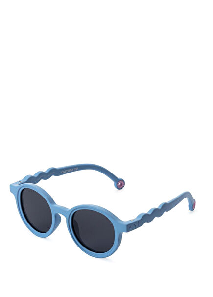 Olivio&Co Classic Oval Toddler Sunglasses - Reef Blue