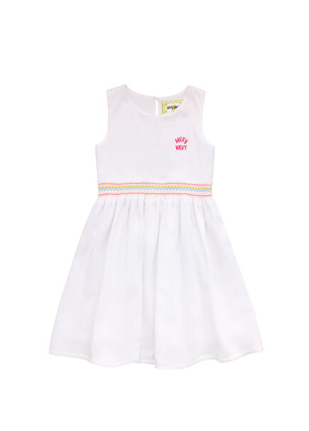 Lily White Sleeveless Girl Dress