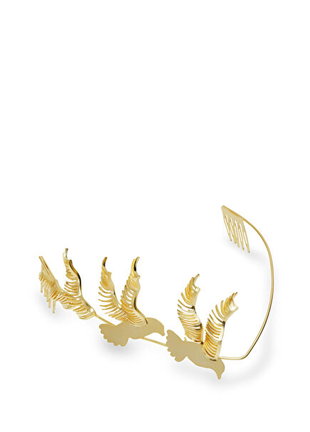 Seagull V Altın Rengi Kadın Saç Aksesuarı
