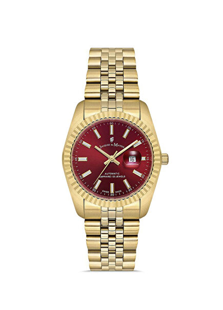 JWL04121 Sellita SW100, 25 Jewels Swiss Made Altın Rengi Çelik Kadın Kol Saati