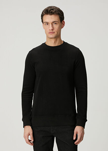 Stockholm Lacivert Bisiklet Yaka Regular Fit Erkek Sweatshirt