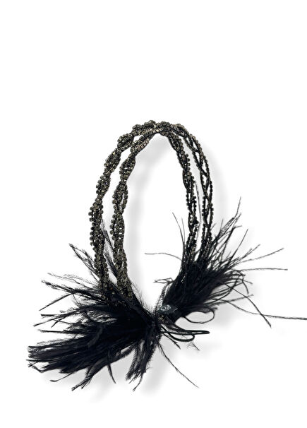 Sasha Headpiece Siyah Kadın Taç