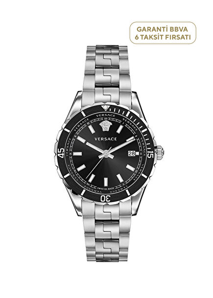 Metallic Gray Men's Wristwatch